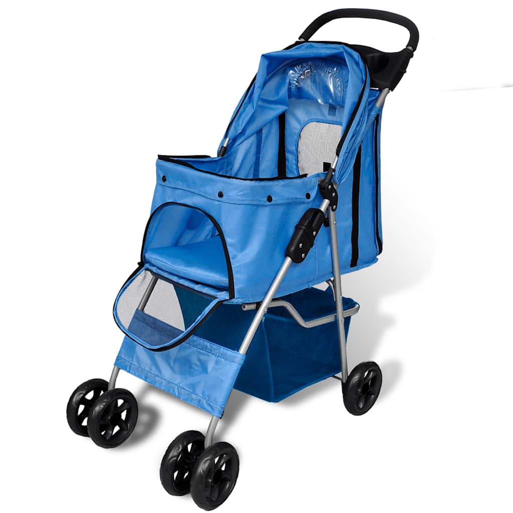 Vidaxl Passeggino per il blu del cane
