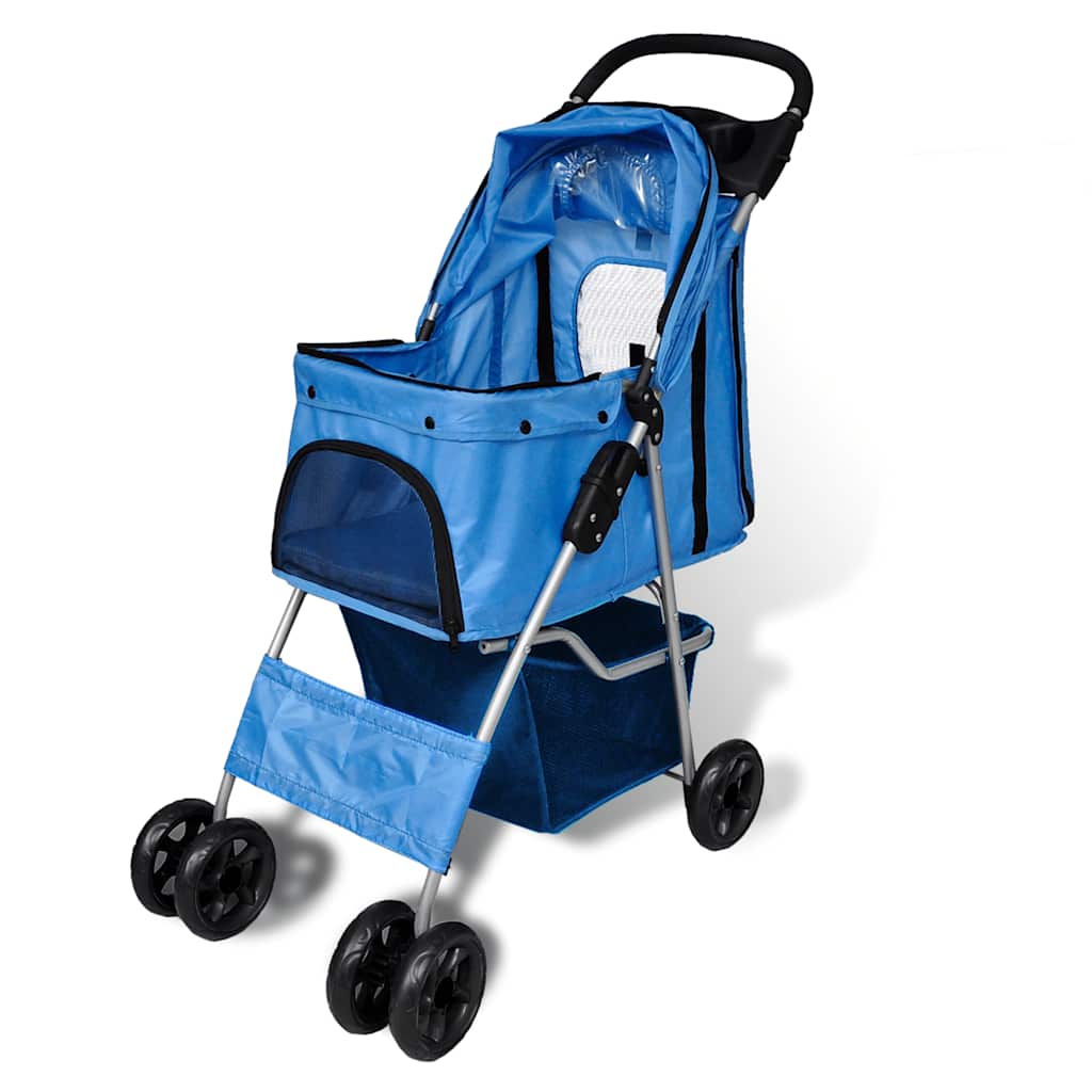 Vidaxl Passeggino per il blu del cane