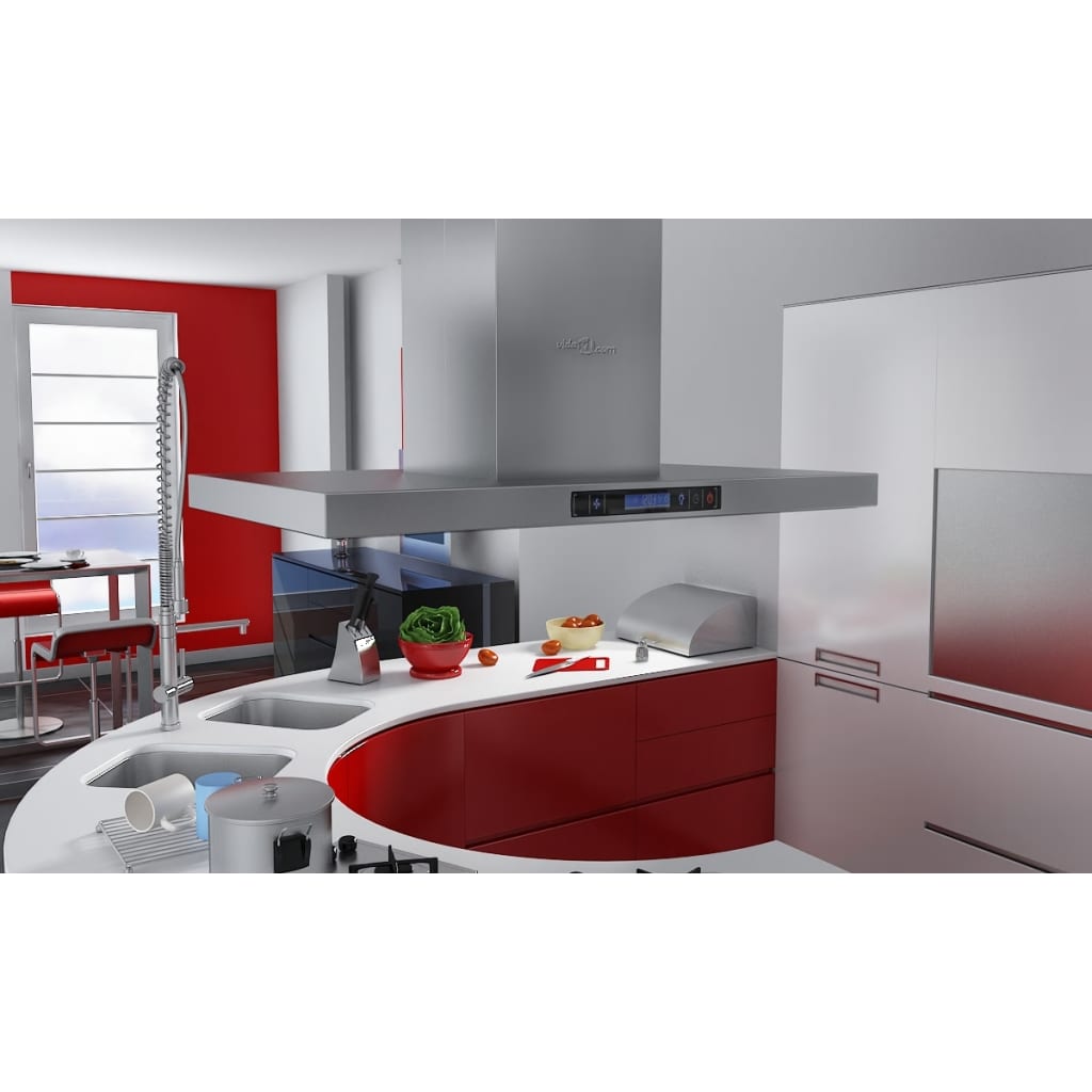 Vidaxl Extractor Hood para la isla de cocción con pantalla LCD