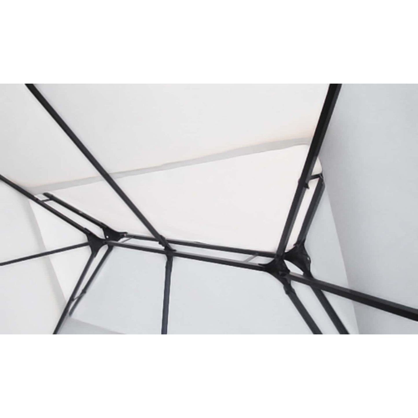 Vidaxl camas con dosel blanco 3 x 4 x 2,73 m tela
