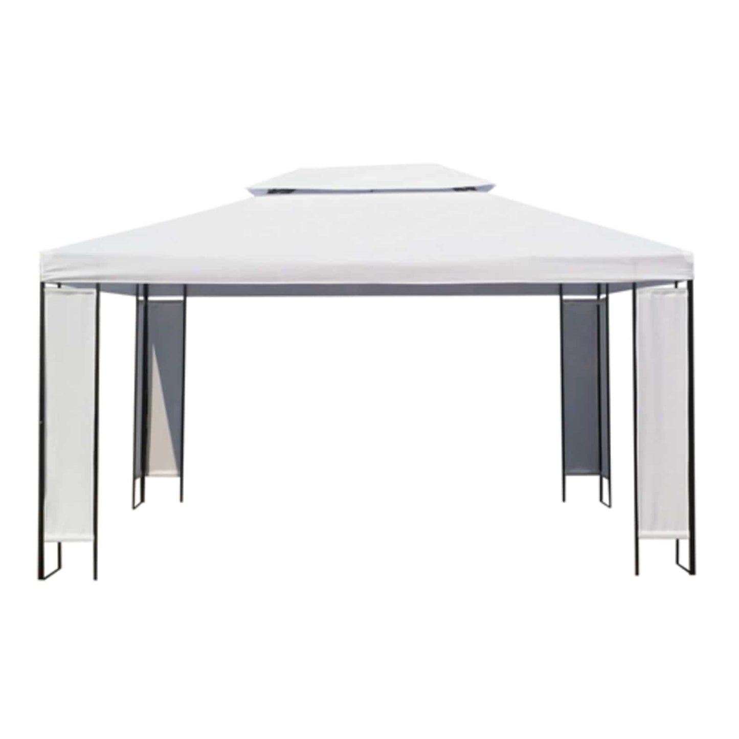 Vidaxl camas con dosel blanco 3 x 4 x 2,73 m tela
