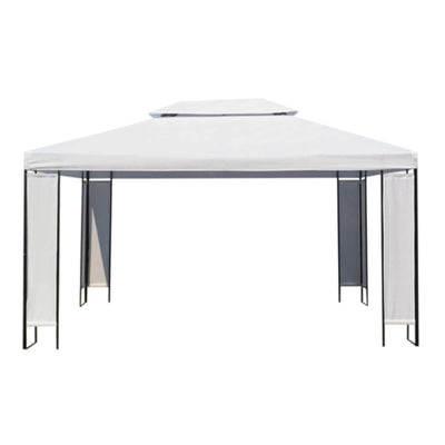 Vidaxl camas con dosel blanco 3 x 4 x 2,73 m tela
