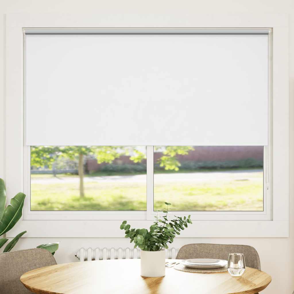 VidaXL Roller blind blackout 140 x 175 cm white