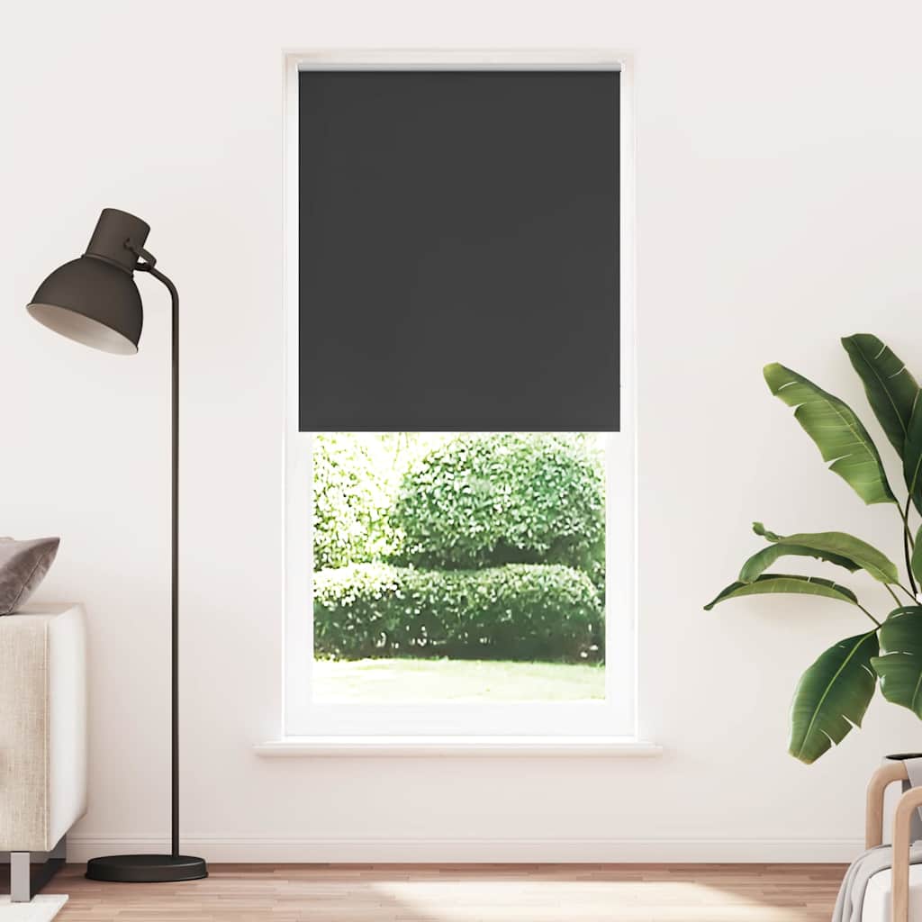 Vidaxl Roller Blind Danning 120 x 230 cm nero