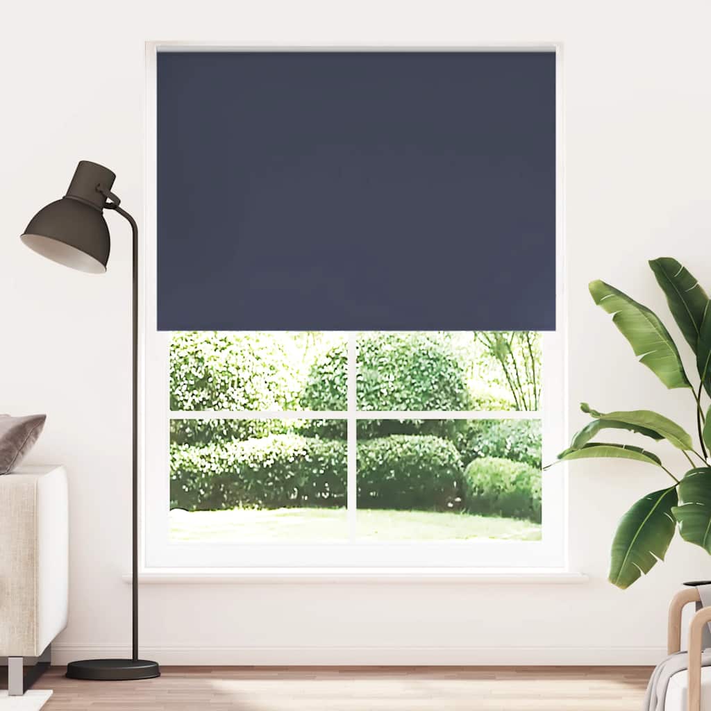 Vidaxl rullo blackout cieco 140 x 230 cm blu navy