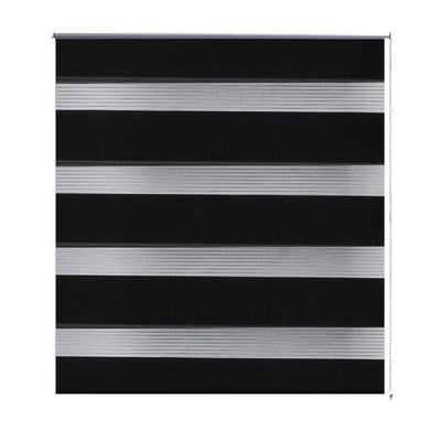 Vidaxl Duo Roller Blind 40x100cm Negro