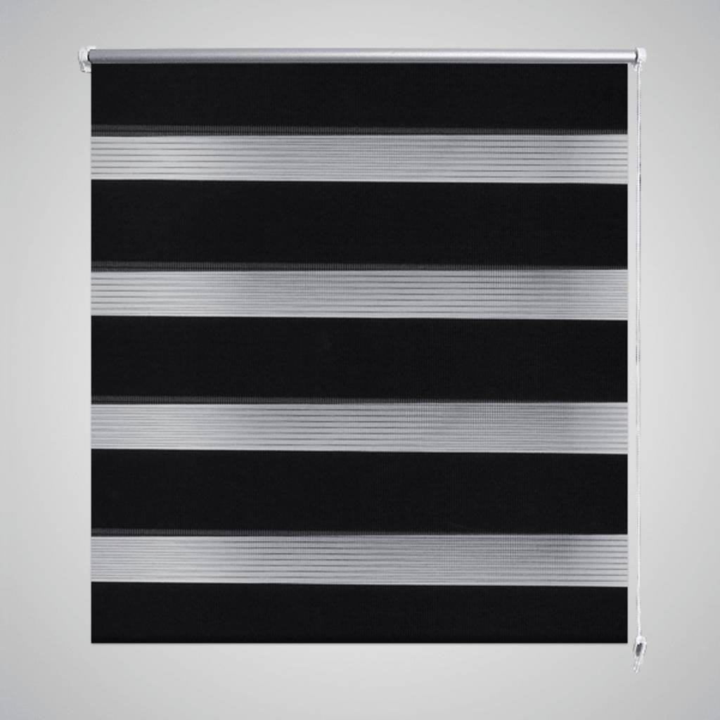 Vidaxl duo roller cieco 40x100cm nero