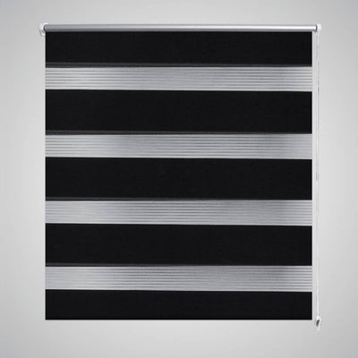 Vidaxl Duo Roller Blind 40x100cm Negro