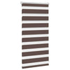 Vidaxl zebra rolgordijn 40,9x100 cm stofbreedte 36,7 cm koffiebruin