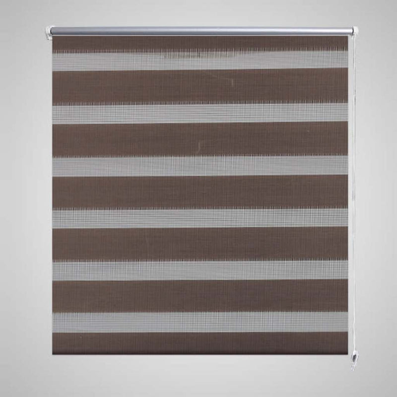 Vidaxl Duo Roller Blind 40x100cm Coffee Brown