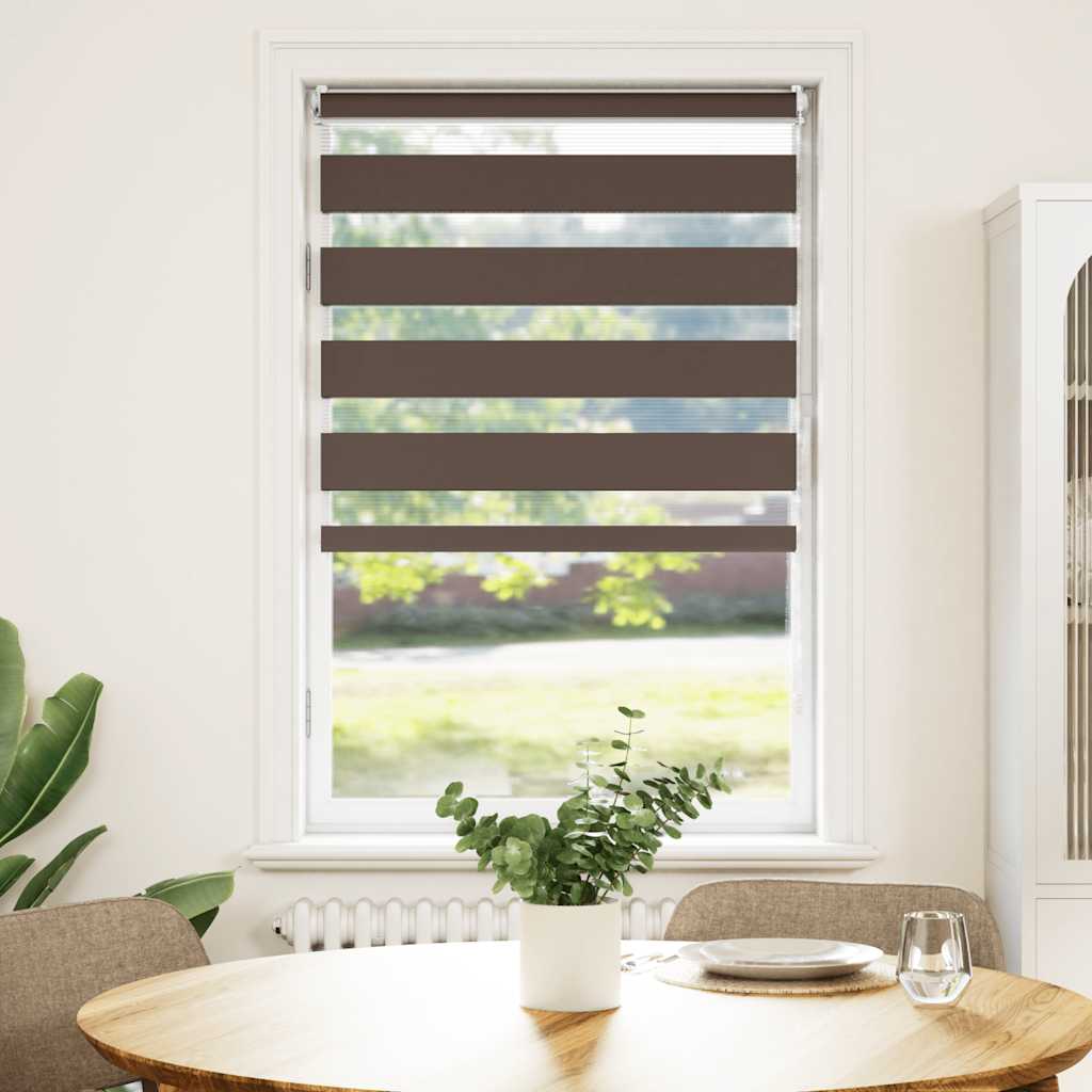Vidaxl Duo Roller Blind 50x100cm Coffee Brown