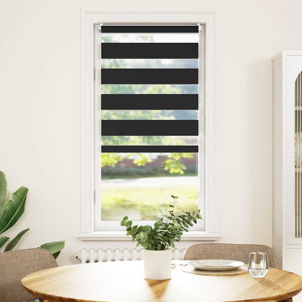 Vidaxl duo roller cieco 60x120cm nero