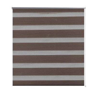 Vidaxl Duo Roller Blind 70x120 cm Coffee Brown
