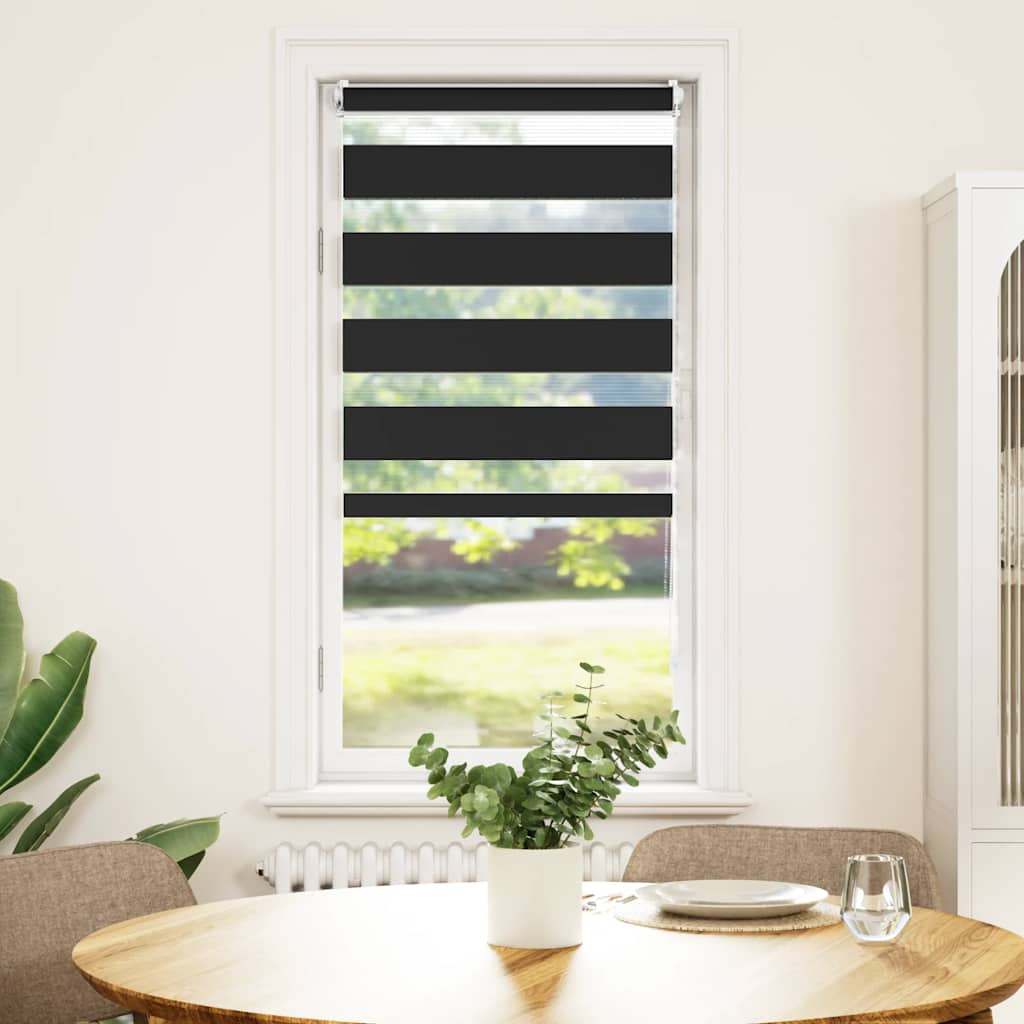 Vidaxl Duo Roller Blind 80x150cm Negro