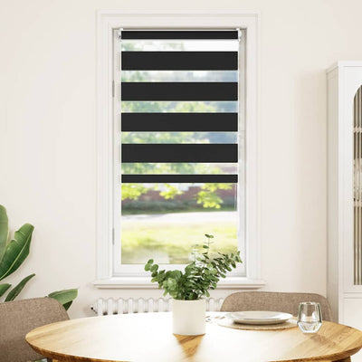 Vidaxl Duo Roller Blind 80x150cm Negro