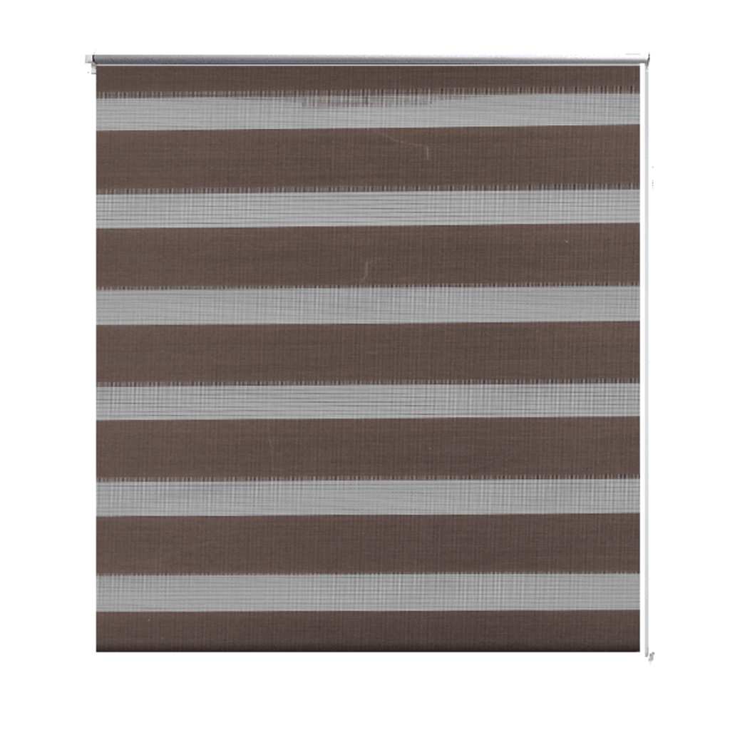 Vidaxl Duo Roller Blind 80x150cm Coffee Brown