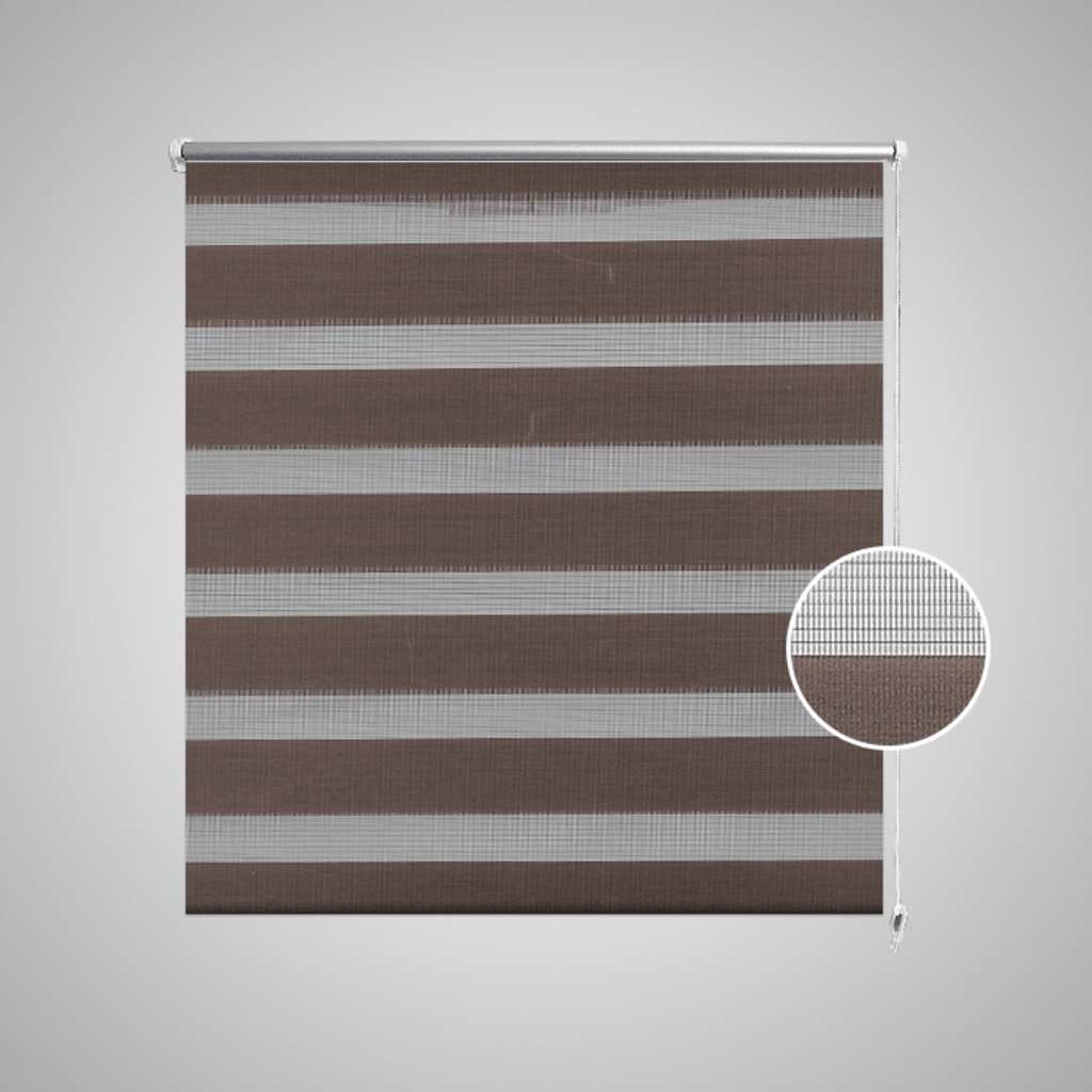 Vidaxl Roller Blind Duo 80 x 175 cm Café Brown