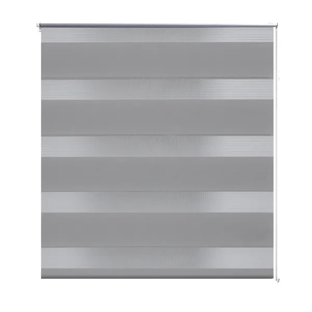 Vidaxl duo roller cieco 90x150 cm grigio