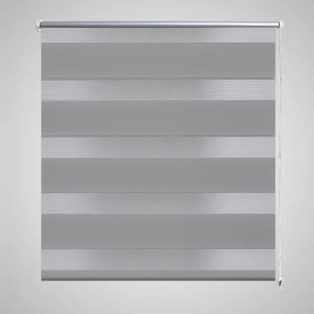 Vidaxl duo roller cieco 90x150 cm grigio