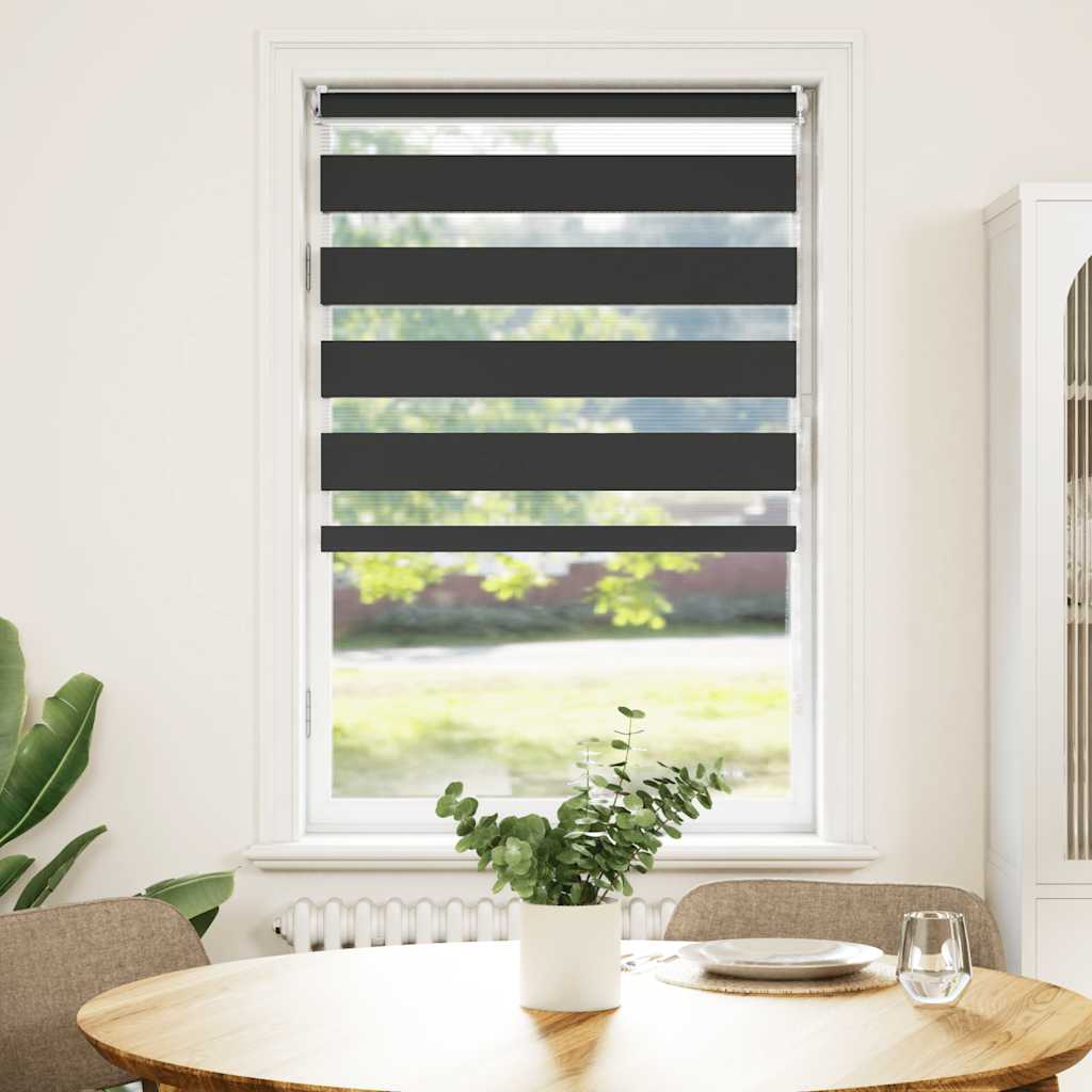 Vidaxl Duo Roller Blind 90x150cm Negro