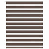 Vidaxl zebra rolgordijn 120,9 x 175 cm stofbreedte 116,7 cm koffiebruin