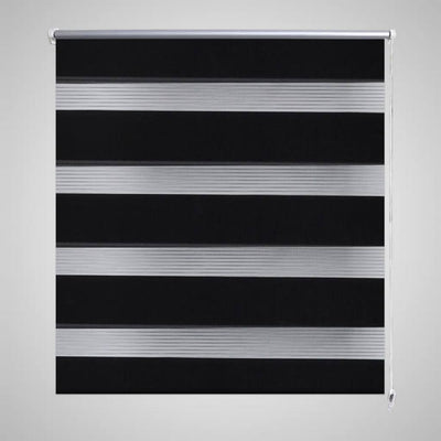 Vidaxl Duo Roller Blind 120 x 230 cm Negro