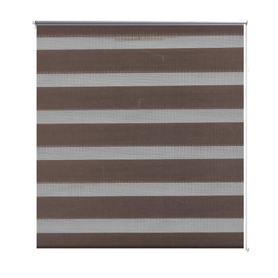 Vidaxl Duo Roller Blind 120 x 230 cm Café Brown