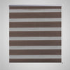 Vidaxl Duo Roller Blind 120 x 230 cm Coffee Brown