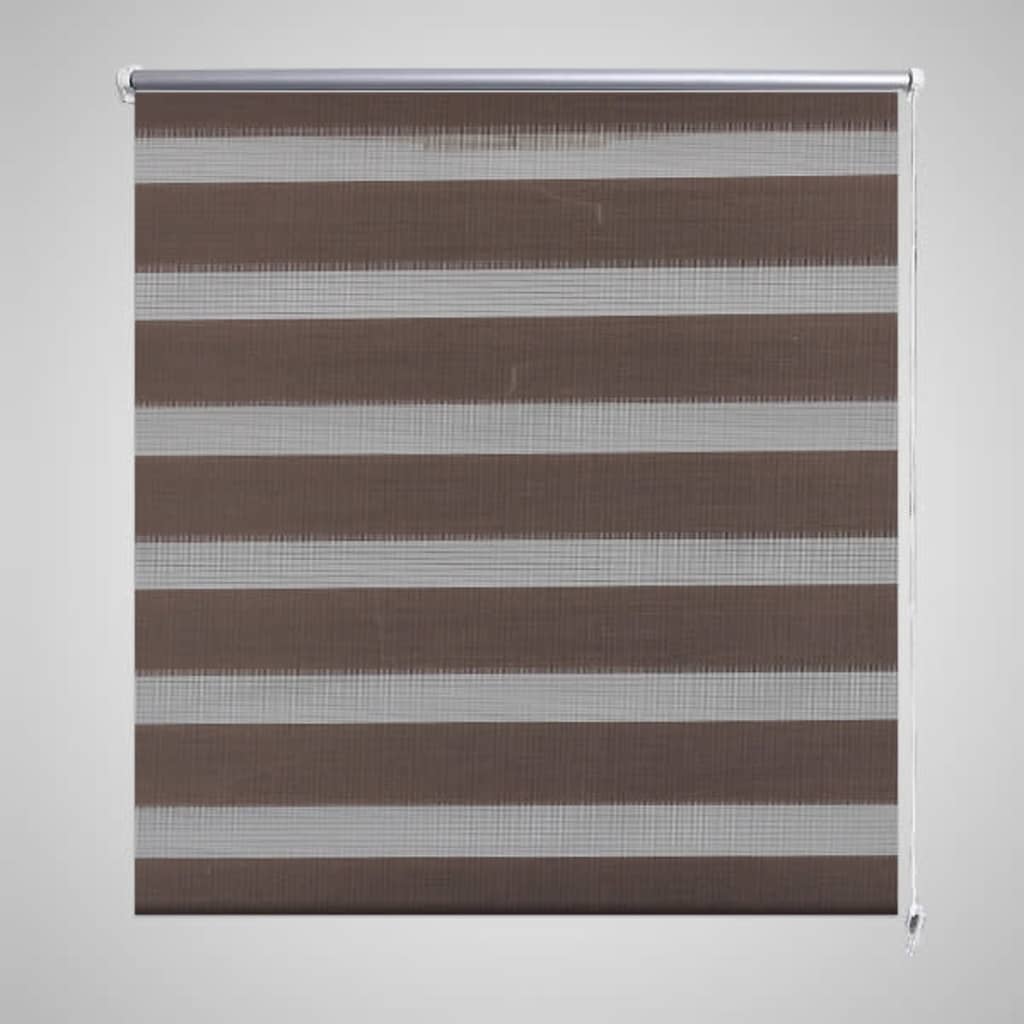 Vidaxl Duo Roller Blind 120 x 230 cm Coffee Brown