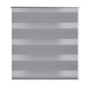 Vidaxl zebra rolgordijn 140,9 x 175 cm stofbreedte 136,7 cm grijs