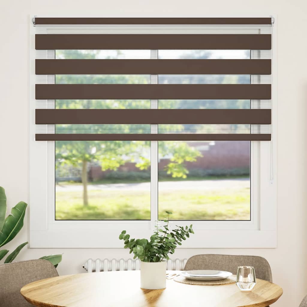 Vidaxl Duo Roller Blind 140 x 175 cm Café Brown