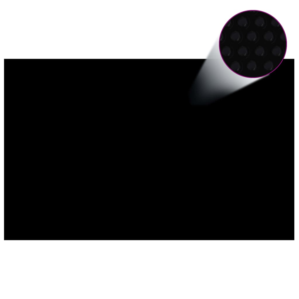 Vidaxl Foil flotante rectangular 8 x 5 m (negro)