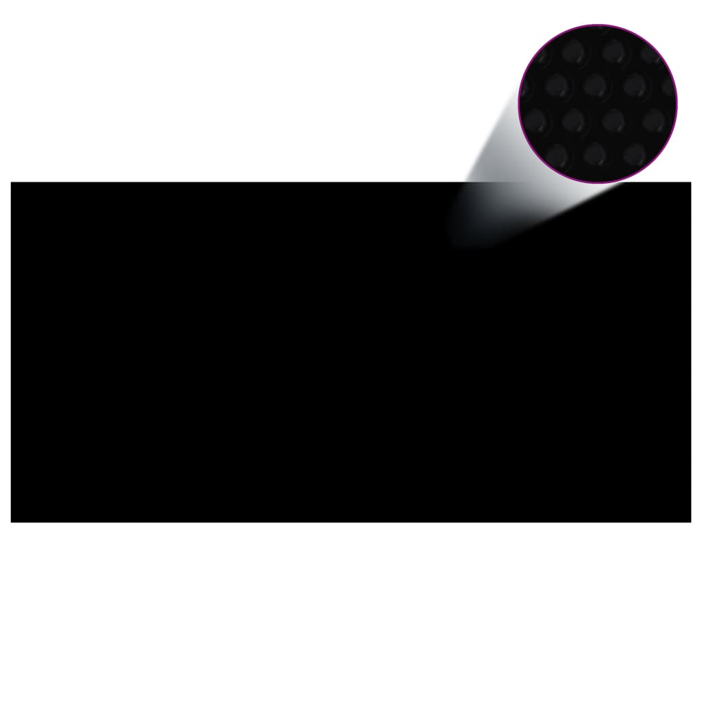 Vidaxl Foil flotante rectangular 10 x 5 m (negro)