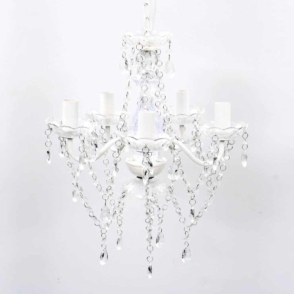 Vidaxl Candelier 5 Pears Transparente