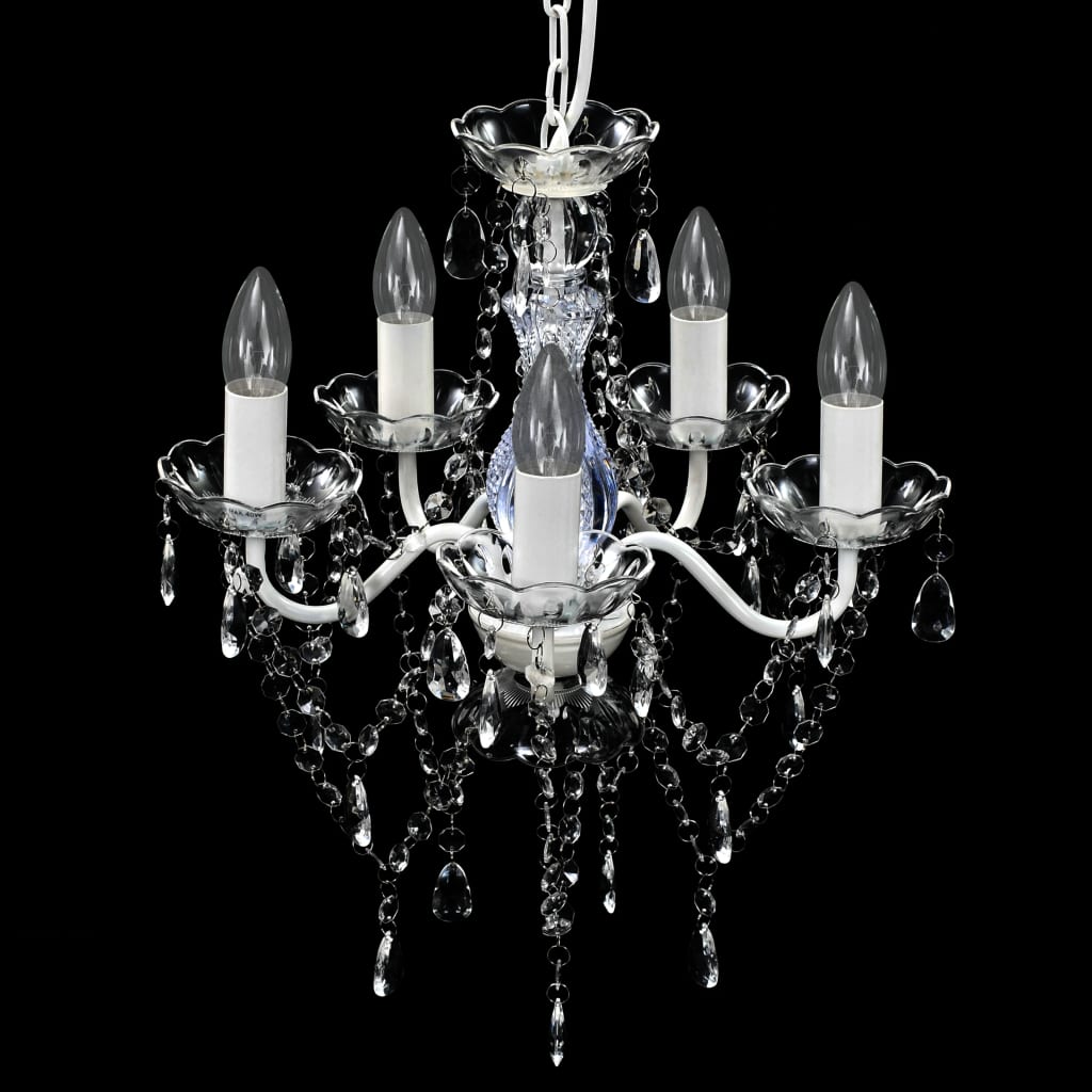 Vidaxl Candelier 5 Pears Transparente