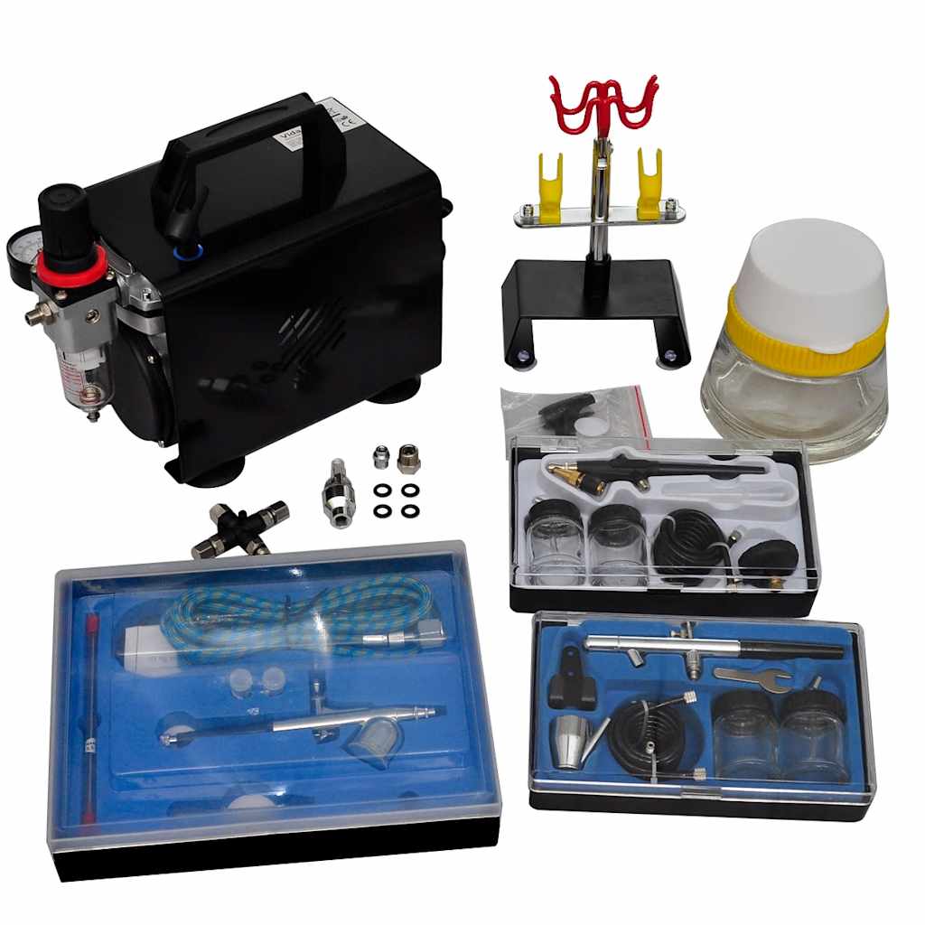 Vidaxl Aerographrush Compressor Set con 3 pistole