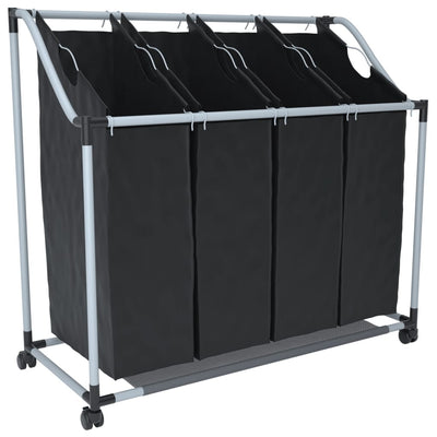 Vidaxl Wass Starter con 4 schienali neri e grigi