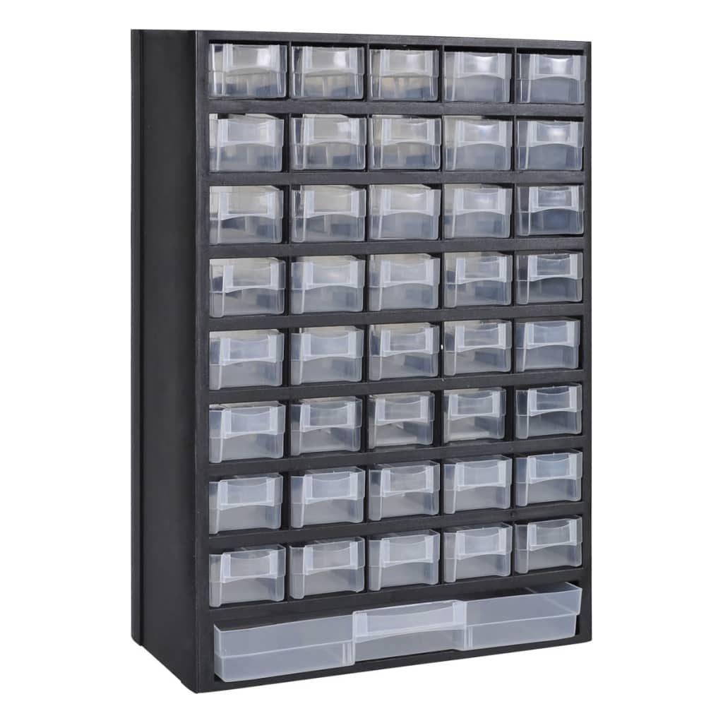 Vidaxl Toolbox Plastic con 41 cajones