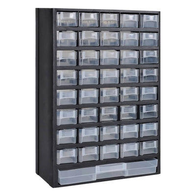 Vidaxl Toolbox Plastic con 41 cajones