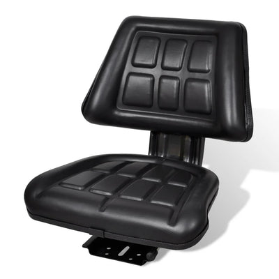 Sedia del trattore Vidaxl con schienale nero