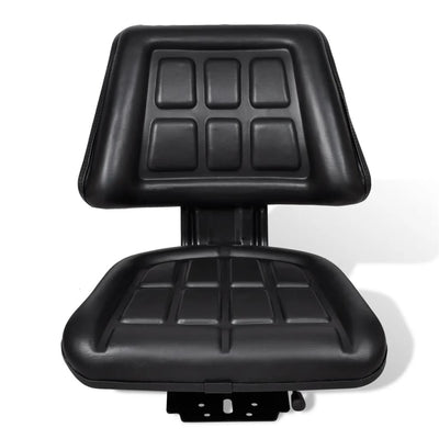 Sedia del trattore Vidaxl con schienale nero