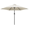 Vidaxl parasol met stalen paal 3 m zandwit