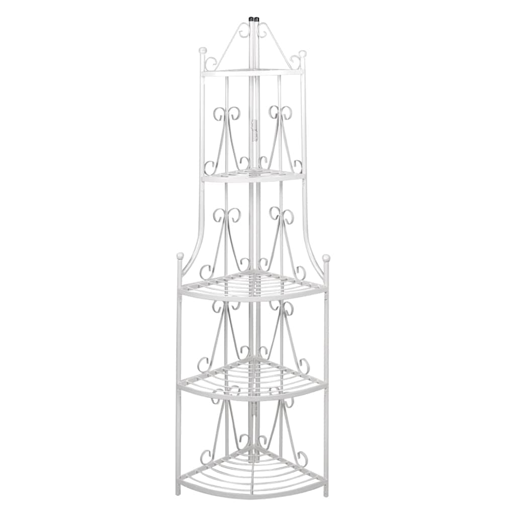Vidaxl Angular Plant Rack Romy (blanco)