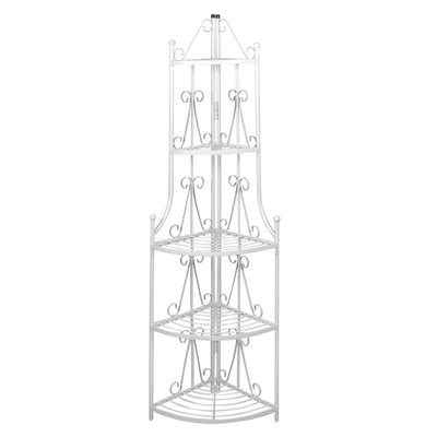 Vidaxl Angular Plant Rack Romy (bianco)