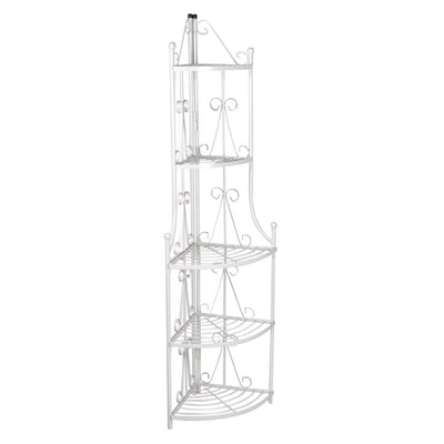 Vidaxl Angular Plant Rack Romy (bianco)