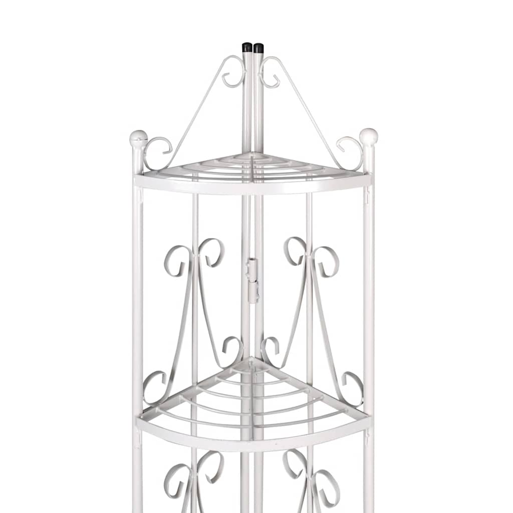 Vidaxl Angular Plant Rack Romy (blanco)