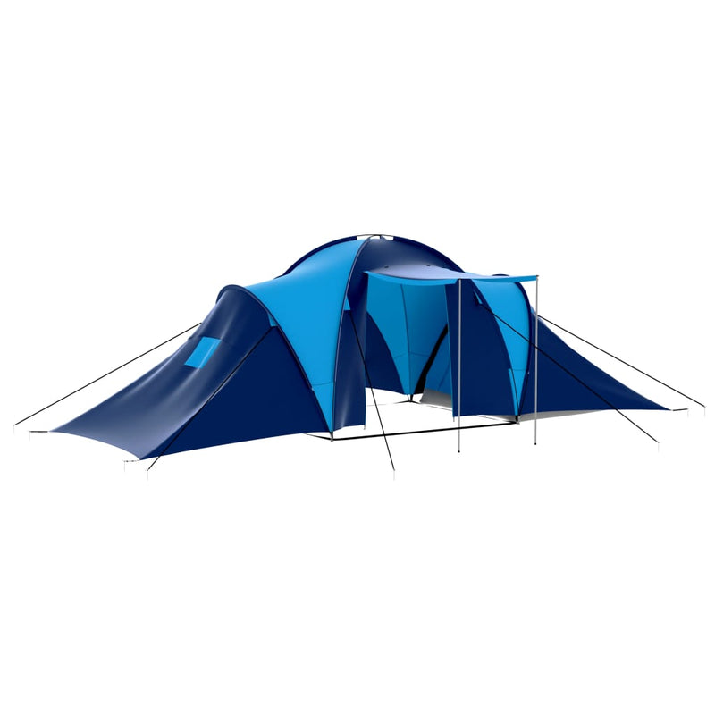 Tienda VidaXL 9 personas azul oscuro y azul
