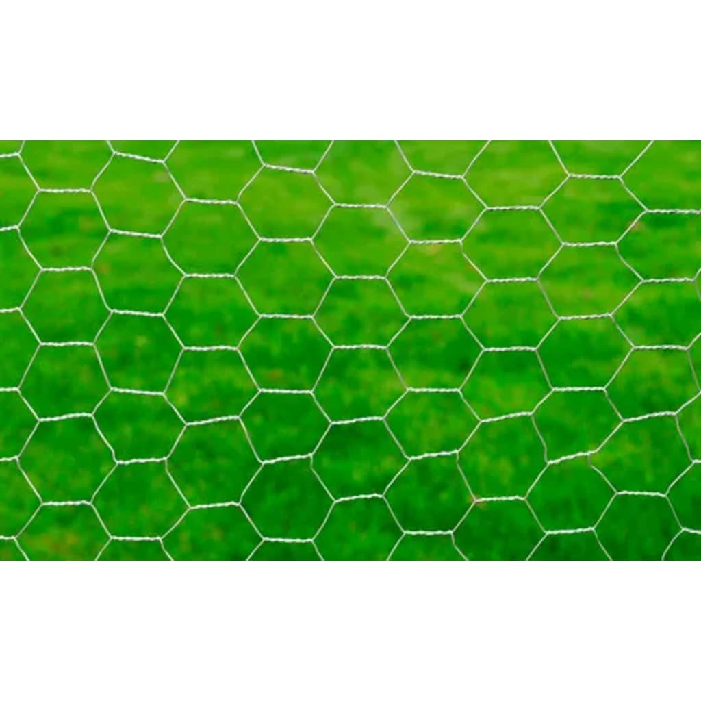Filo di pollo vidaxl 25x0,75 m in acciaio zincato colorato