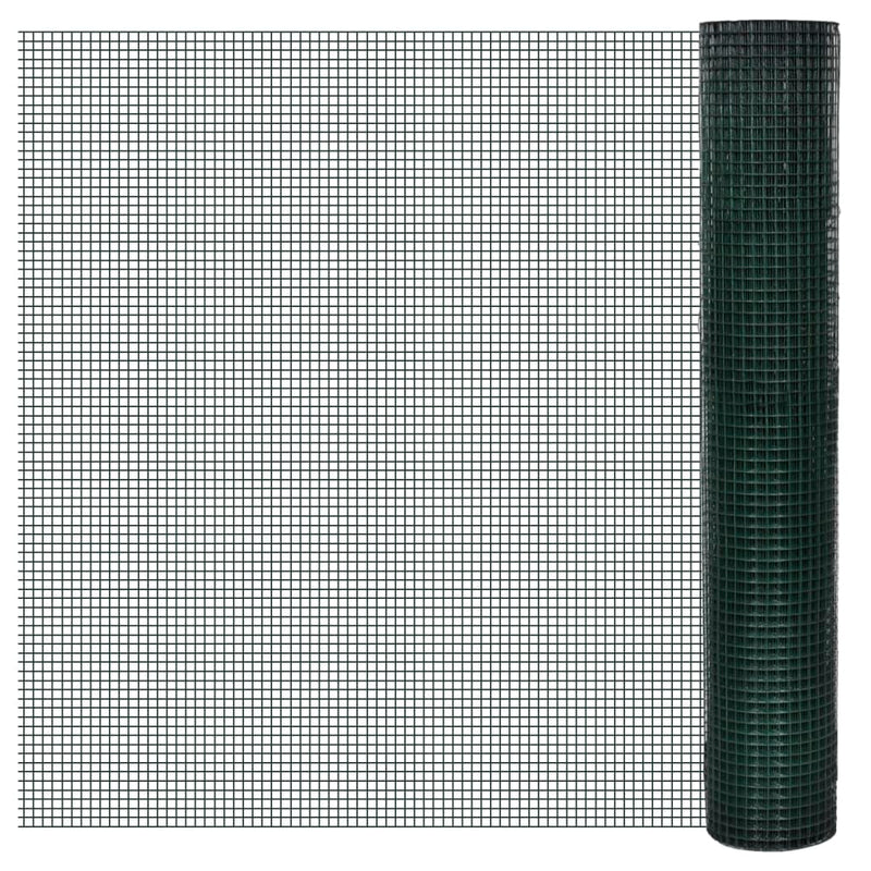 Filo di pollo vidaxl 1x25 m in acciaio zincato