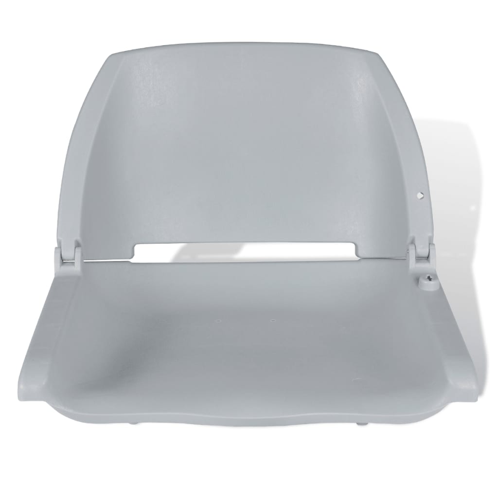 Silla de barco Vidaxl sin un cojín plegable 48x51x41 cm de gris